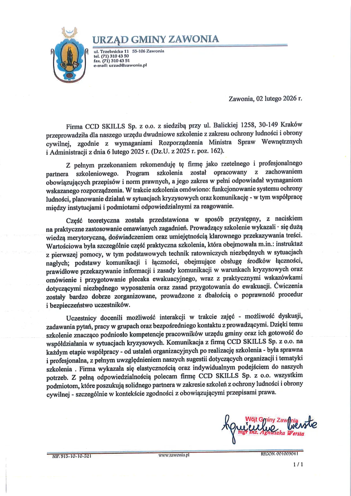 List referencyjny