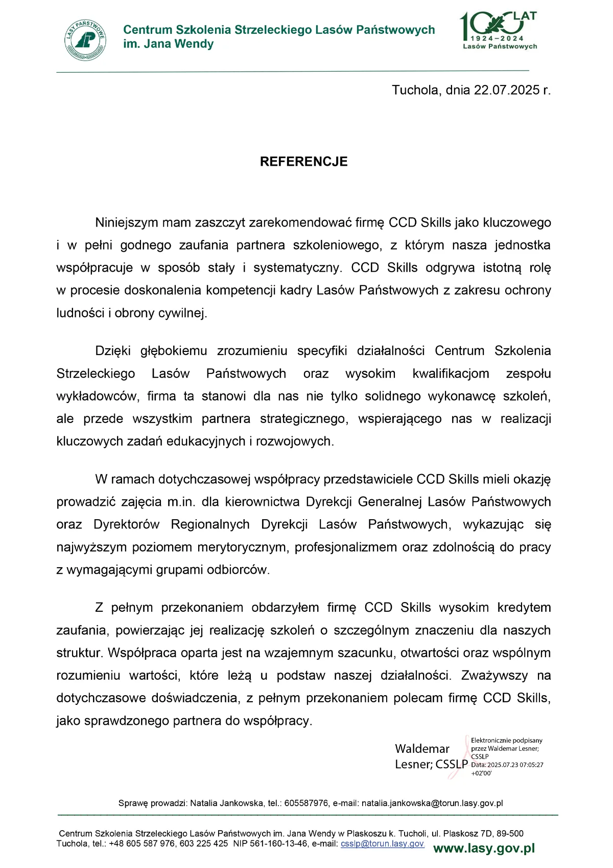 List referencyjny